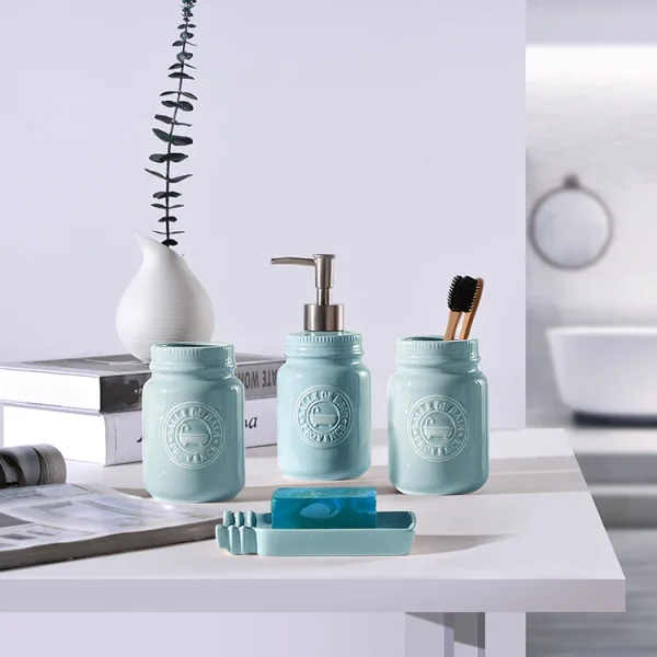 4 piece ceramic bathroom accessories set (3)