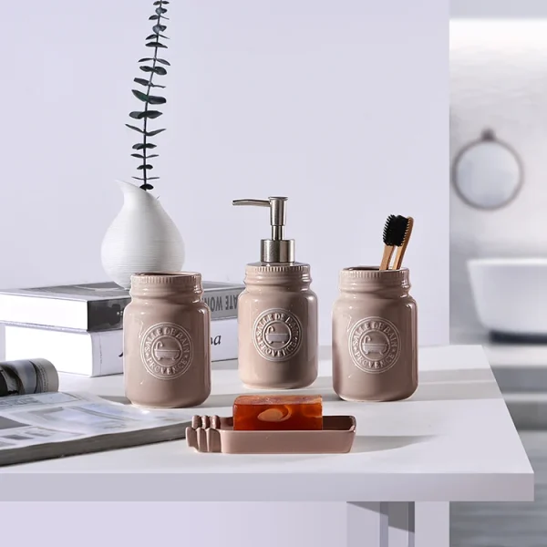 4 piece ceramic bathroom accessories set (5)