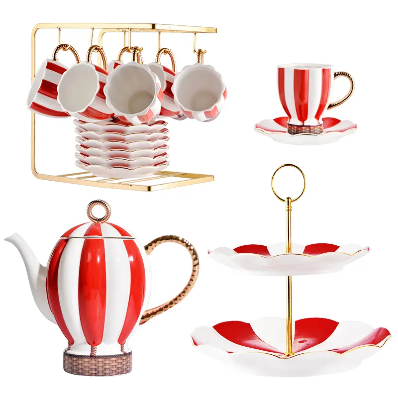 ceramic tea set dimensions