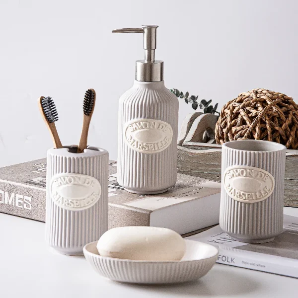 wholesale 7-Piece ceramic Bathroom Set (7)