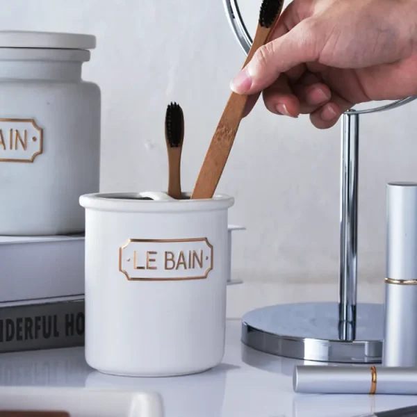 bulk ceramic bathroom accessories set (2)