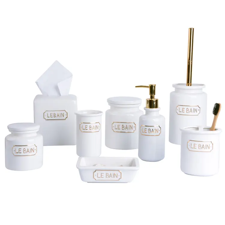 bulk ceramic bathroom accessories set (7)