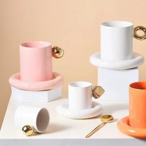 taza de café de cerámica elegante a granel 1