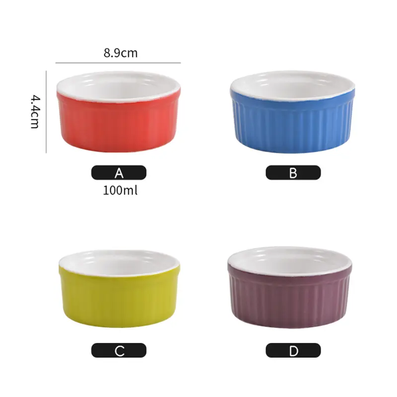 ceramic baking bowl dimension