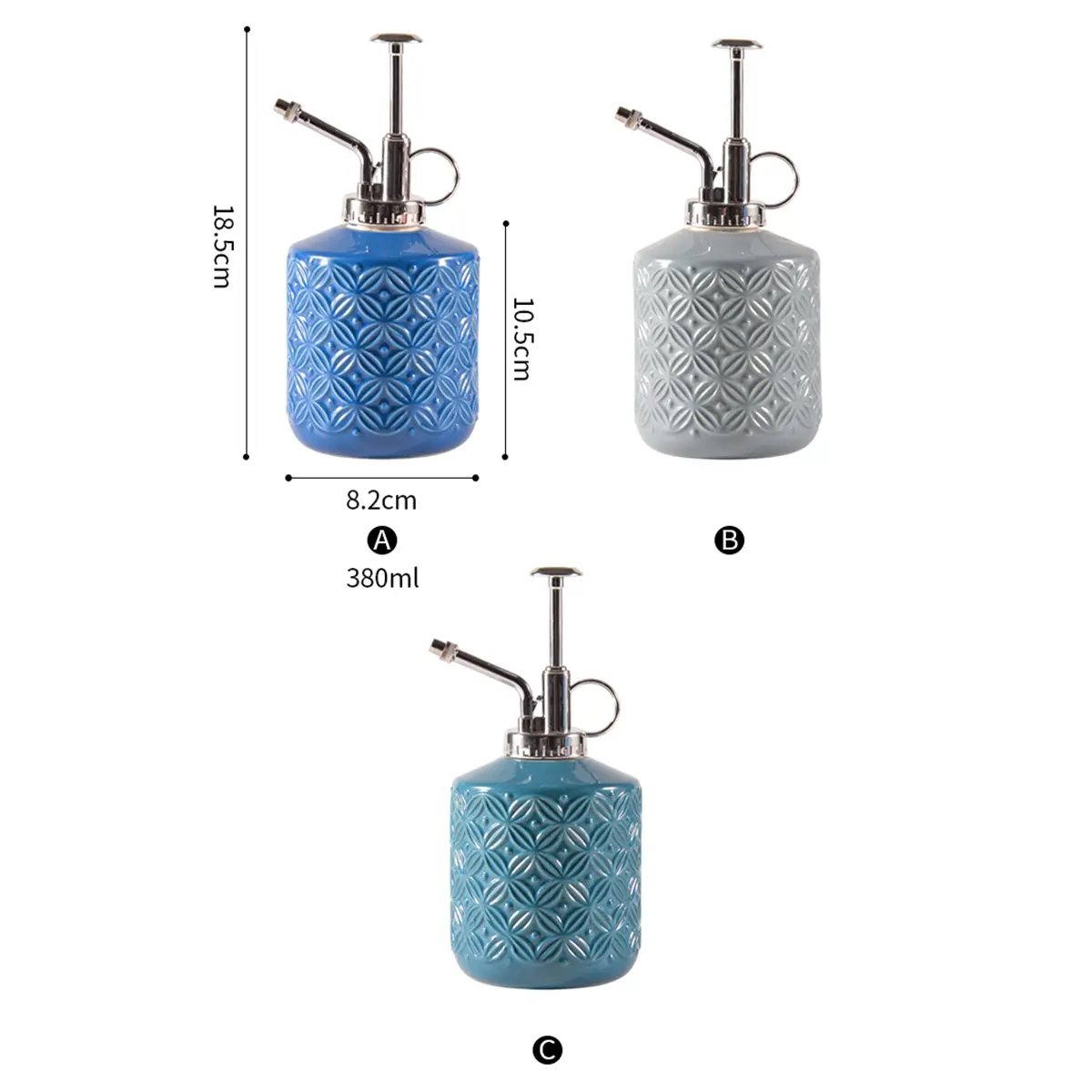 ceramic soap dispenser dimension