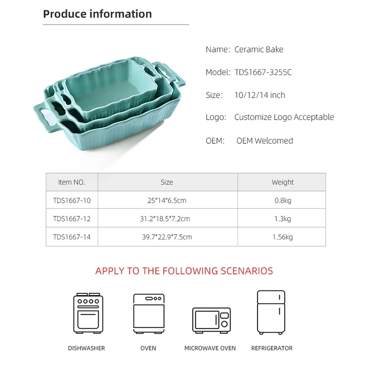 details of ceramic roasting dish