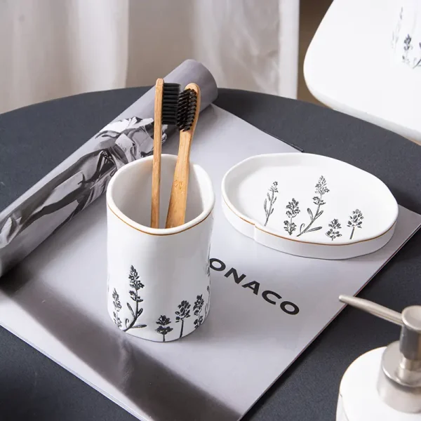 wholesale 6-piece ceramic bathroom accessories set (3)