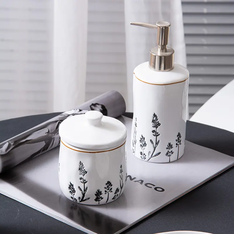 wholesale 6-piece ceramic bathroom accessories set (4)