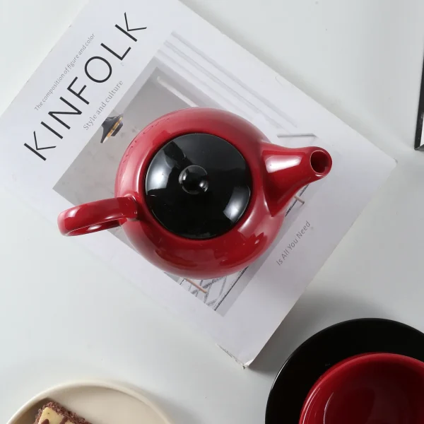 wholesale ceramic teapot and cup set (5)