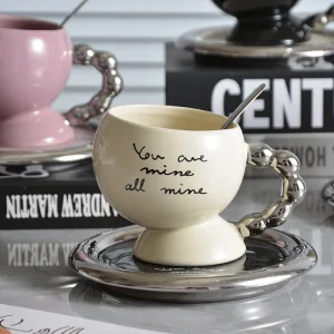 venta al por mayor de lujo taza de café de cerámica 2