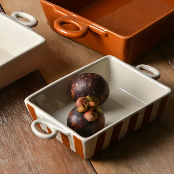 ceramic baking dishes with striped patterns (1)
