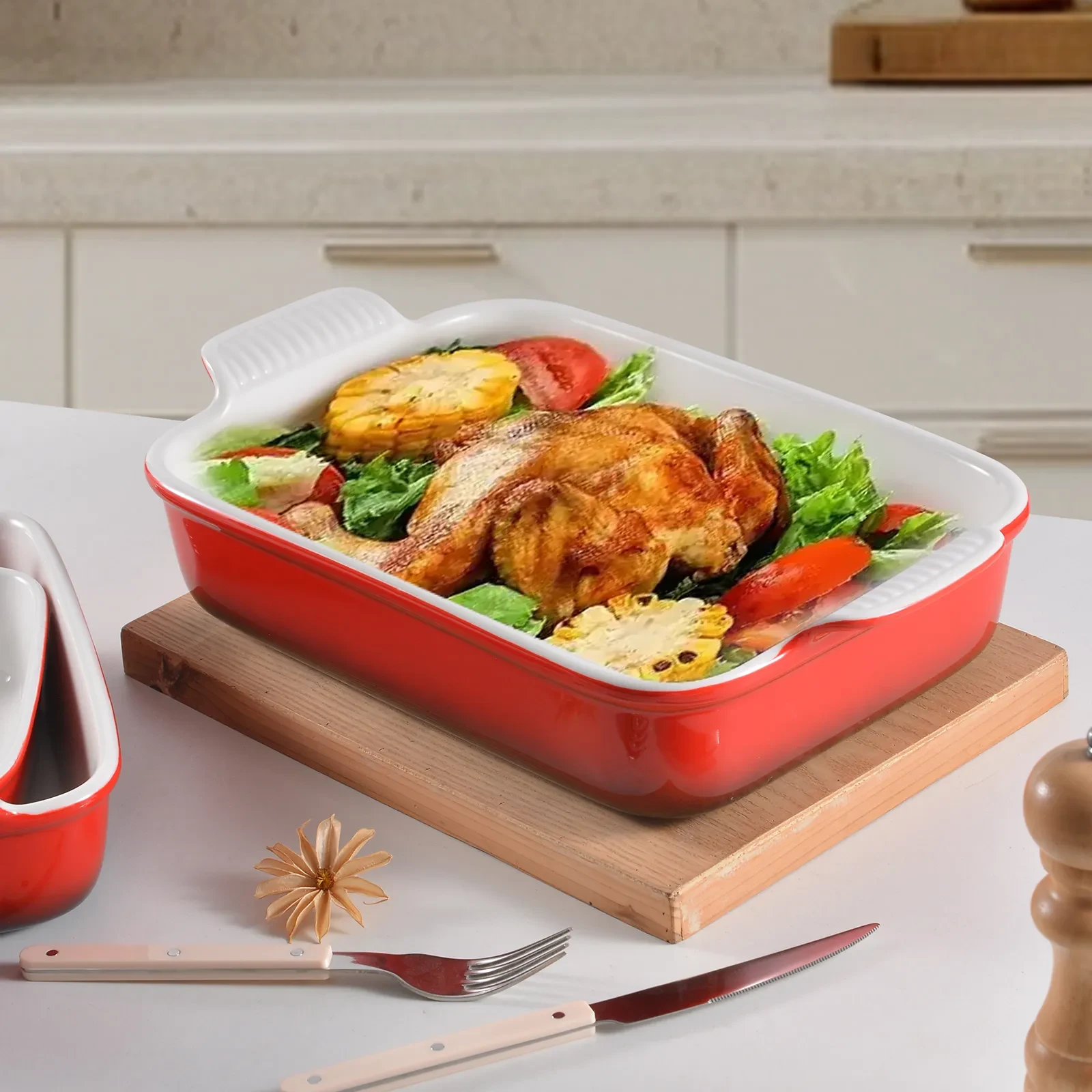 ceramic roasting pan