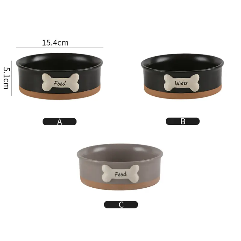 specifications of ceramic dog bowls