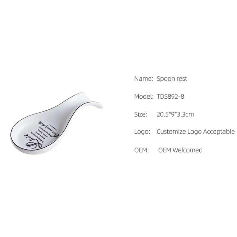 specifications of ceramic spoon rest