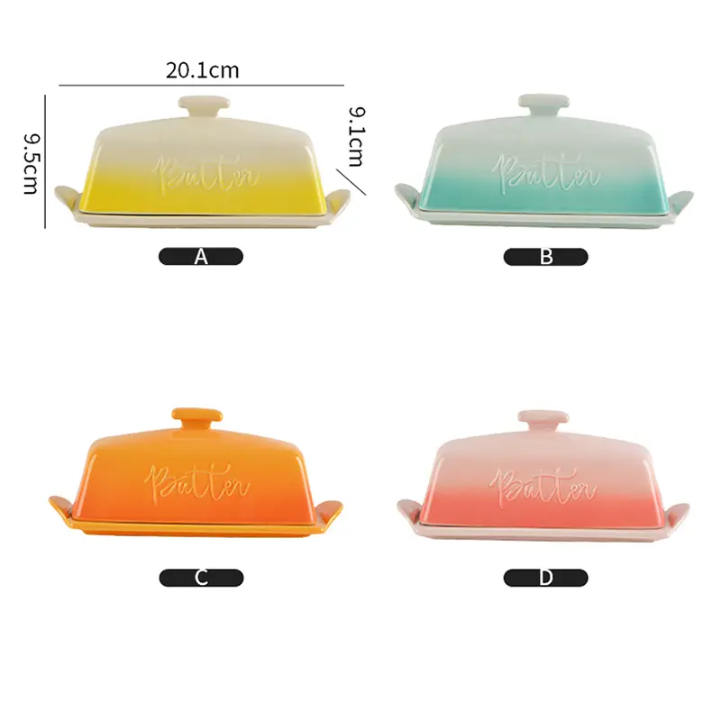 specifications of the ceramic butter dish with lid
