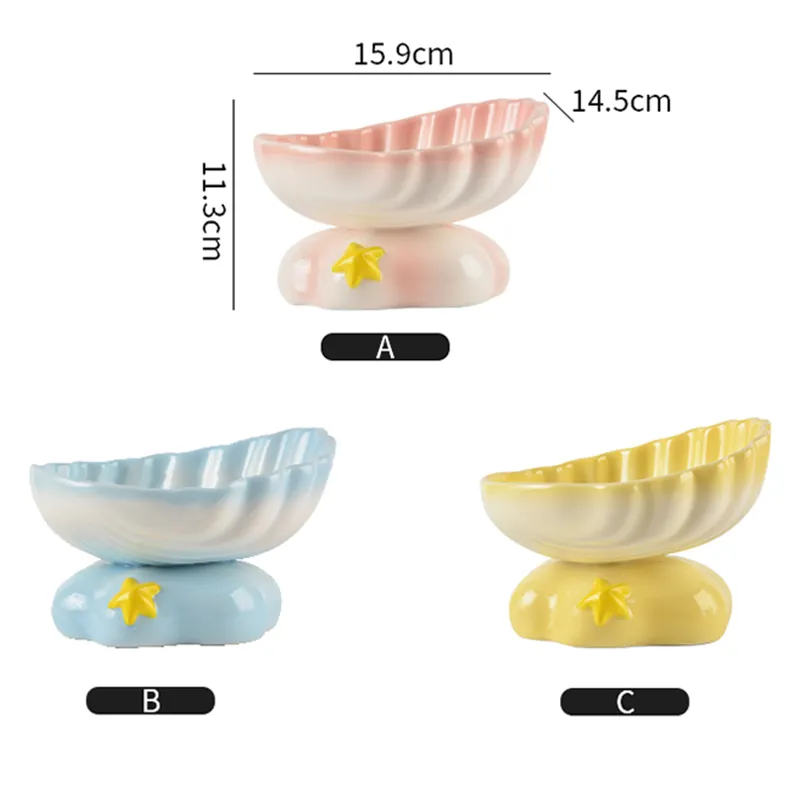 specifications of the ceramic elevated pet bowl
