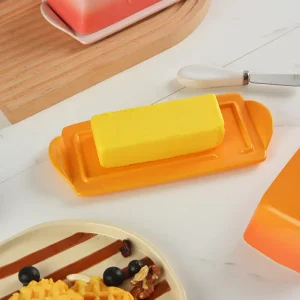 wholesale ceramic butter dish with lid (1)