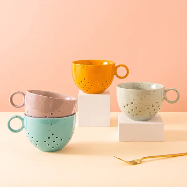 wholesale ceramic colanders with handle (1)