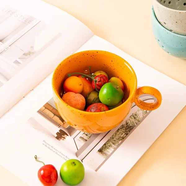 wholesale ceramic colanders with handle (4)