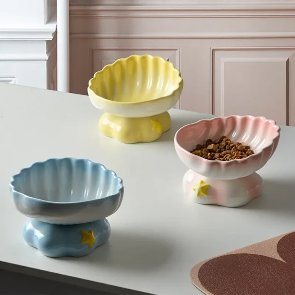 wholesale ceramic elevated pet bowl (2)