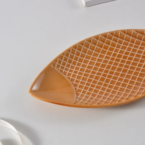 wholesale ceramic fish-shaped serving platter (4)