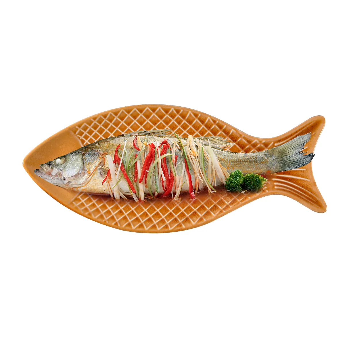 wholesale ceramic fish-shaped serving platter (6)