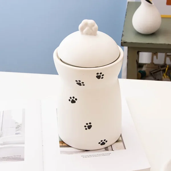 wholesale ceramic pet treat jar (1)