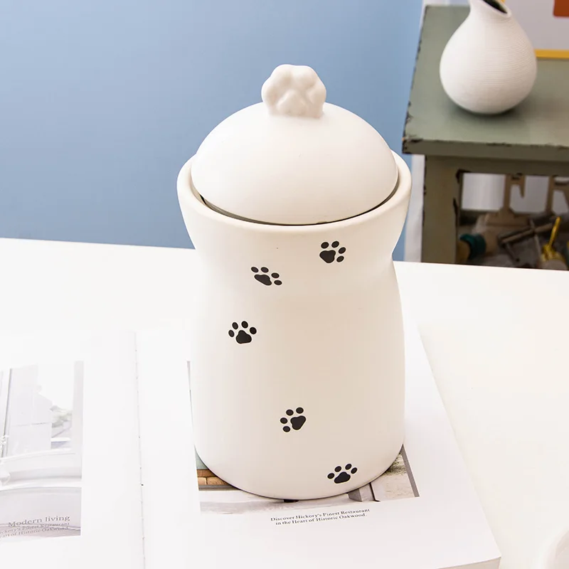 wholesale ceramic pet treat jar (1)