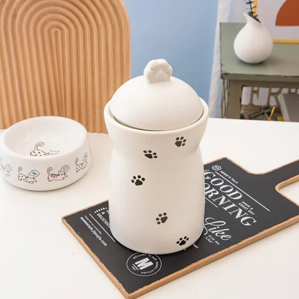 wholesale ceramic pet treat jar (3)