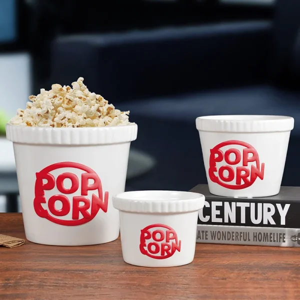 wholesale ceramic popcorn bucket set (1)