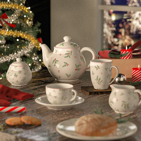 wholesale christmas-themed ceramic tableware set(1)