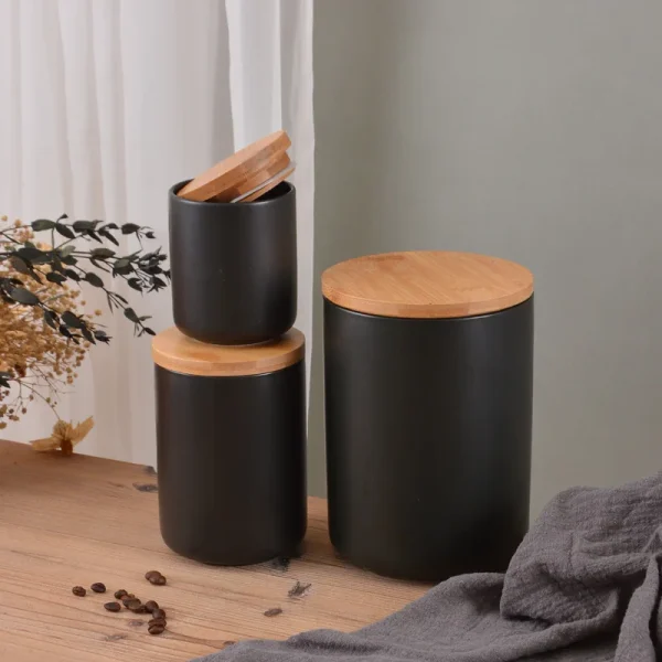 wholesale kitchen ceramic canister set (2)