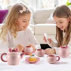 wholesale pink tea set (1)