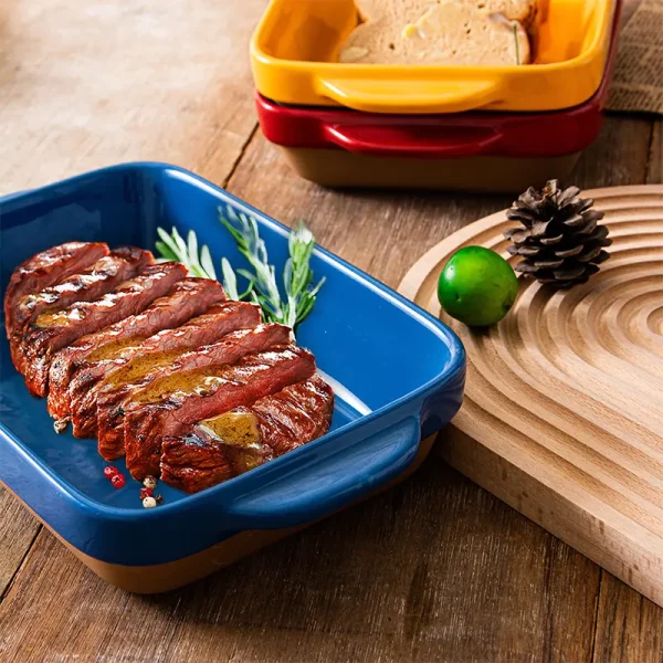 wholesale vibrantly colored ceramic bakeware sets (2)