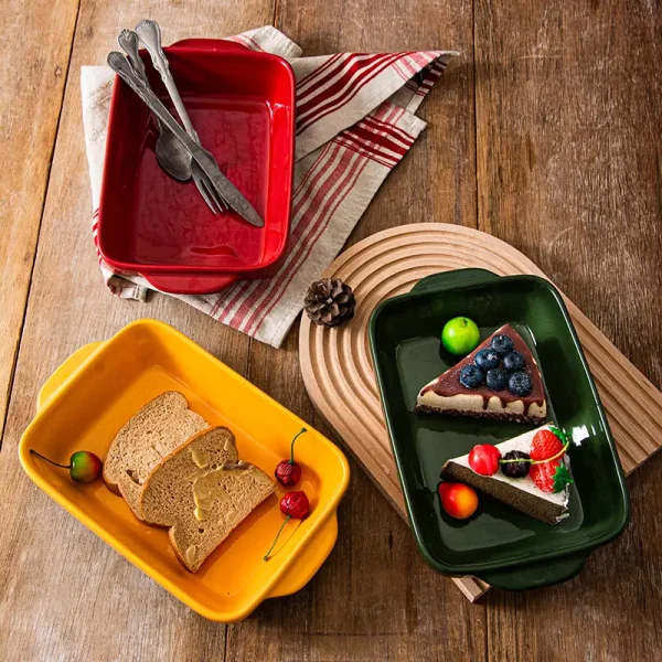 wholesale vibrantly colored ceramic bakeware sets (3)