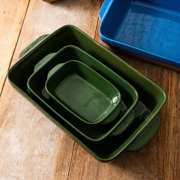 wholesale vibrantly colored ceramic bakeware sets (4)