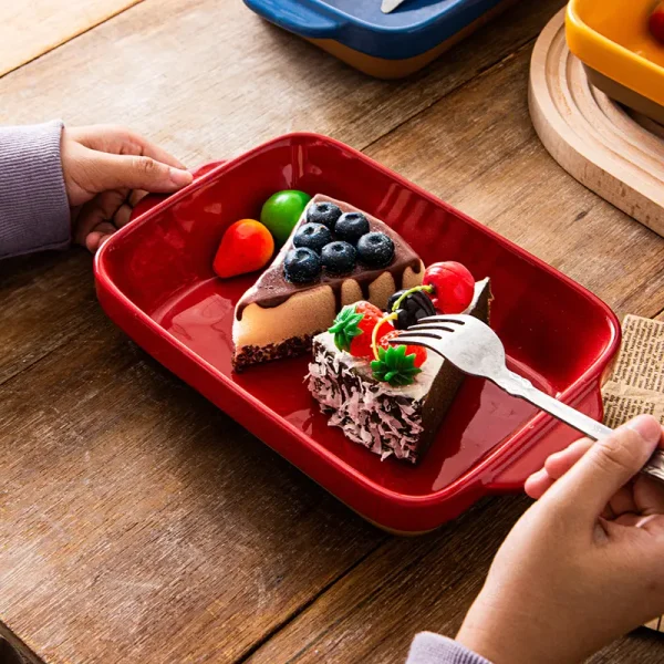 wholesale vibrantly colored ceramic bakeware sets (5)