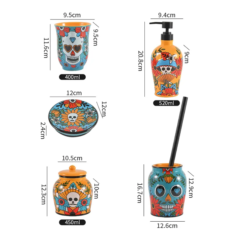 specifications of bath accessory set