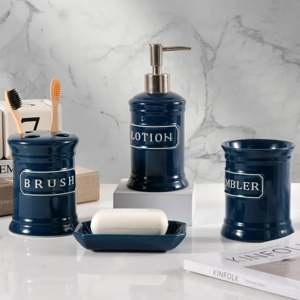 wholesale ceramic bathroom accessories 7-piece set (3)