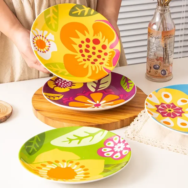 Wholesale Handpainted Ceramic Plates, Colorful, Multi-Usage - Premium Gift Ceramic Plates