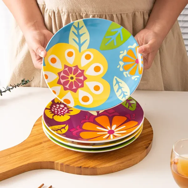 Wholesale Handpainted Ceramic Plates, Colorful, Multi-Usage - Premium Gift Ceramic Plates