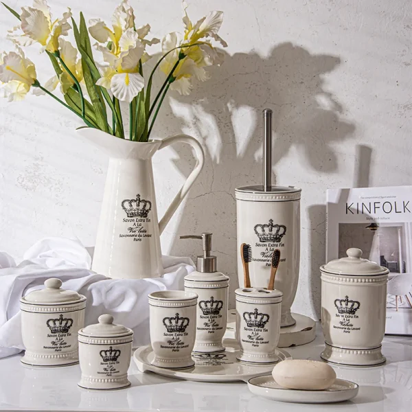 Wholesale 10-Piece Bathroom Accessory Set, Comprehensive Functionality – Bulk Bathroom Accessories Factory Supply