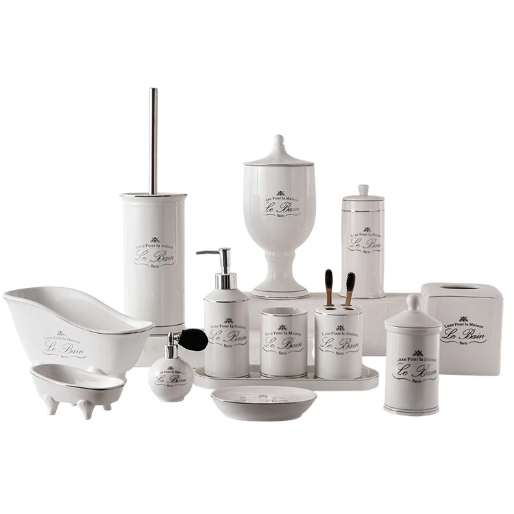 Wholesale Ceramic Bathroom Accessories 7-Piece Set (Copy) - Image 6