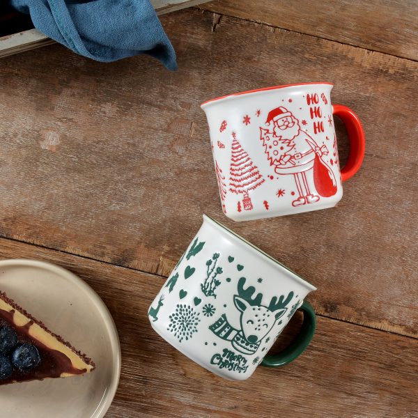 Wholesale Festive Christmas Ceramic Mug Set –Custom Holiday Coffee Cups Factory Direct