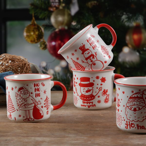 Wholesale Festive Christmas Ceramic Mug Set –Custom Holiday Coffee Cups Factory Direct