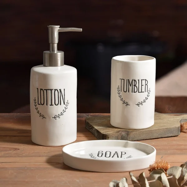 Wholesale 6-Piece Ceramic Bathroom Sets – B2B Bathroom Accessories Manufacturer