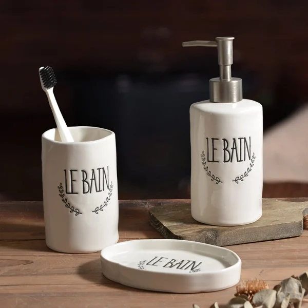 Wholesale 6-Piece Ceramic Bathroom Sets – B2B Bathroom Accessories Manufacturer