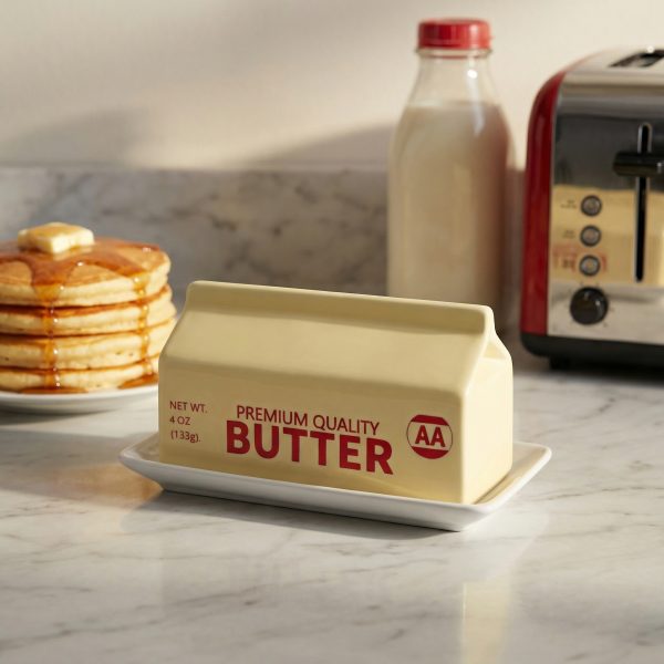 Wholesale Milk Carton Shaped Butter Dishes – Fun, High-perceived-value Ceramic Kitchenware Series