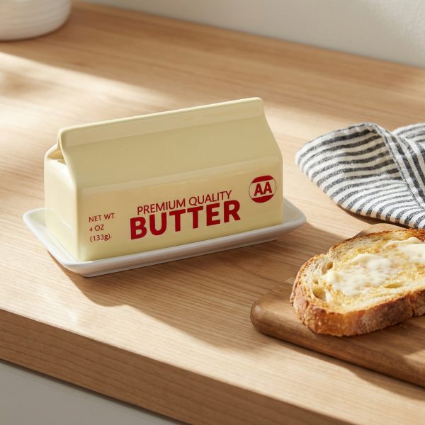 Wholesale Milk Carton Shaped Butter Dishes – Fun, High-perceived-value Ceramic Kitchenware Series