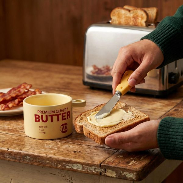 Wholesale Butter Container, Butter Crock with Butter Knife Set